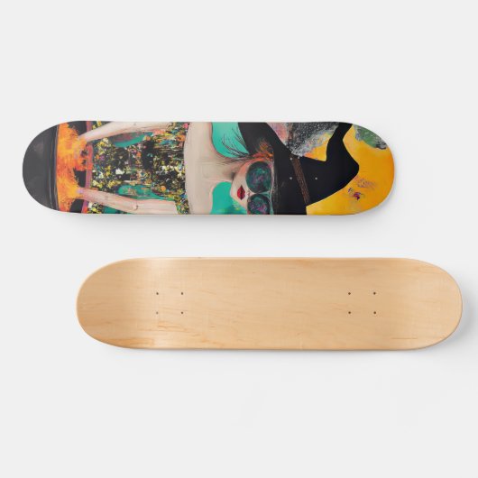 Funky Cool Hexenmeisterschaft Skateboard (Horizontal)