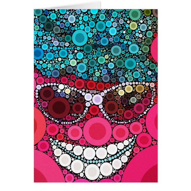 Funky Cool Lächelnde Brille Hutpink Blau (Vorne)