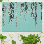 Funky Cool Light Aquamarin Geschirrtuch (Gefaltet)