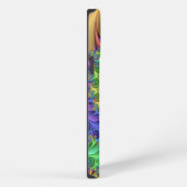 Funky Cool Psychedelic Fraktal Spirals Art Pattern iPhone Hülle (Rechte Seite)
