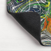 Funky Cool Retro Chic Fraktal-Muster Mousepad (Ecke)