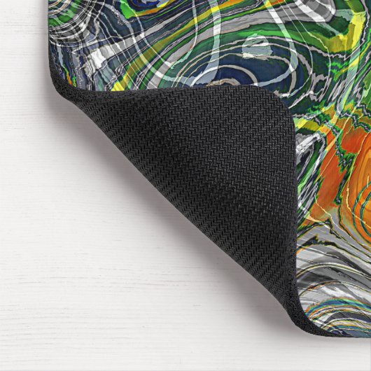 Funky Cool Retro Chic Fraktal-Muster Mousepad (Ecke)