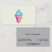 Funky cooler tropfender Eiscreme-Kegel in den Visitenkarte (Vorne/Hinten)