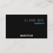 Funky cooles Aqua Mixtape Visitenkarte (Rückseite)