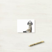 Funky cooles meerkat DJ Post-it Klebezettel (Auf Schreibtisch)