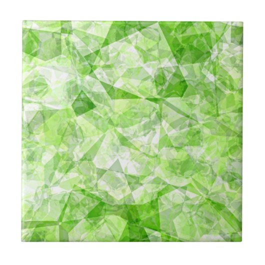 Funky Cooles modernes Retro-Polygon-Mosaikmuster Fliese (Vorderseite)