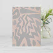 Funky Copper Einladung (Stehend Vorderseite)