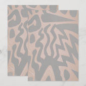 Funky Copper Einladung (Vorne/Hinten)