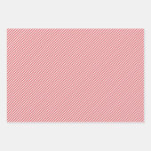 Funky Coral Pink Red Mint Blaue grüne Schneeflocke Geschenkpapier Set (Vorderseite 3)