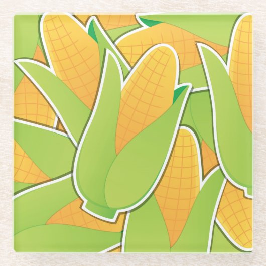 Funky corn glasuntersetzer (Vorderseite)