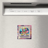 "Funky Cosmic Connection" Magnet (In Situ (Geschirrspüler))