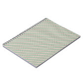 Funky Cottagecore Boho Christmas Stripmuster Notizblock (Linke Seite)