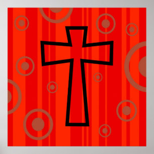 Funky Cross Poster
