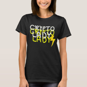 Funky Crypto Dude Energie Power Schild T-Shirt