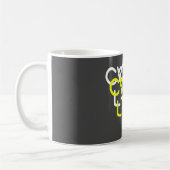 Funky Crypto Lady Energy Power Sign Kaffeetasse (Links)