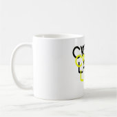 Funky Crypto Lady Energy Power Sign Kaffeetasse (Links)