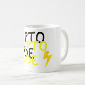Funky Crypto Typ Energy Power Signing Kaffeetasse (VorderseiteRechts)