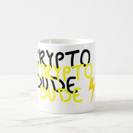 Funky Crypto Typ Energy Power Signing Kaffeetasse (Mittel)
