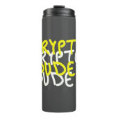 Funky Crypto Typ Energy Power Signing Thermosbecher (Vorderseite)