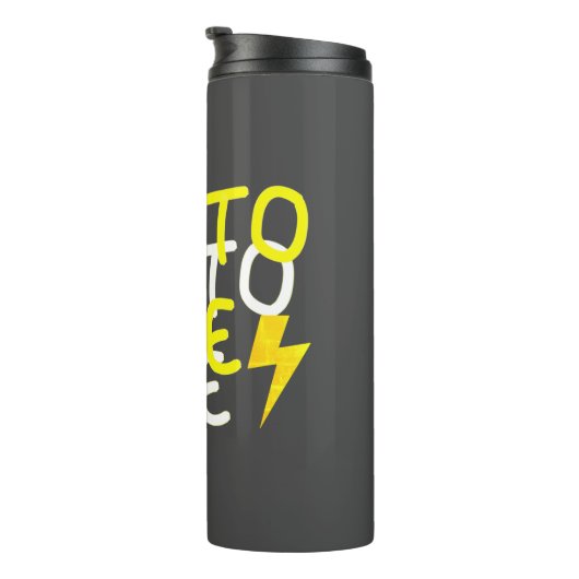 Funky Crypto Typ Energy Power Signing Thermosbecher (Nach rechts gedreht)