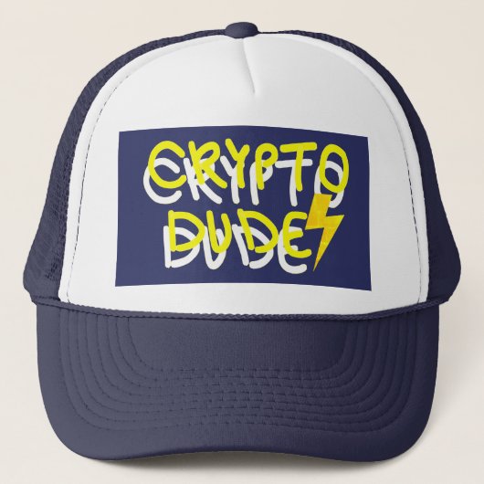 Funky Crypto Typ Energy Power Signing Truckerkappe (Vorderseite)