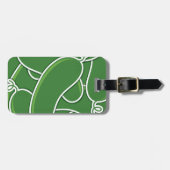 Funky cucumber gepäckanhänger (Vorderseite horizontal)