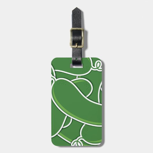 Funky cucumber gepäckanhänger (Vorderseite vertikal)