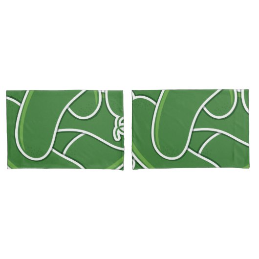 Funky cucumber kissenbezug (Vorderseite-Set)