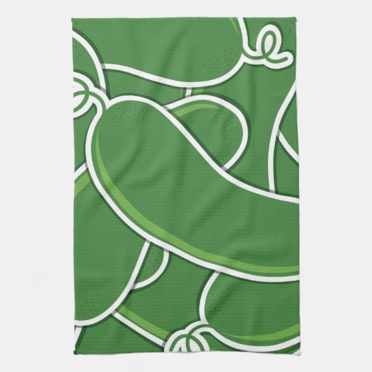 Funky cucumber küchentuch (Vertikal)