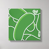 Funky cucumber leinwanddruck (Vorderseite)