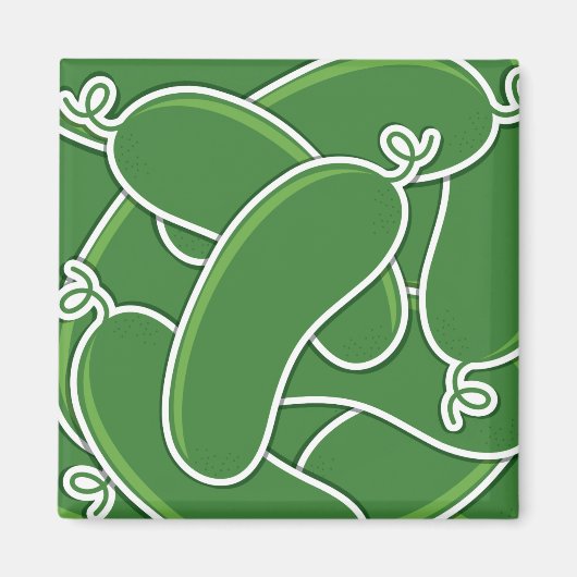 Funky cucumber magnet (Vorne)