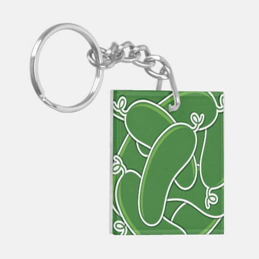 Funky cucumber schlüsselanhänger (Vorderseite links)