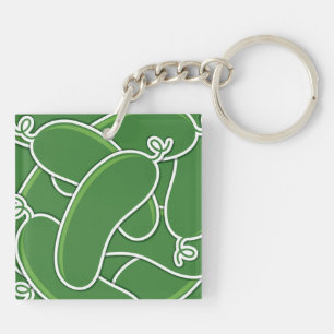 Funky cucumber schlüsselanhänger