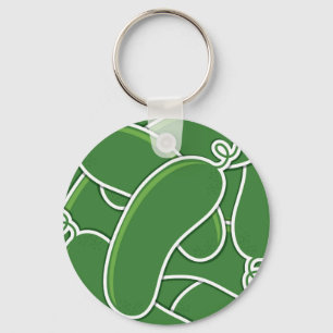 Funky cucumber schlüsselanhänger