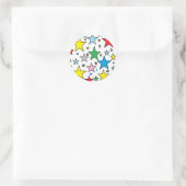 Funky Cute Bright Sterne Aufkleber (Tasche)