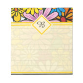 Funky Daisisies Notebook Notizblock (Vorderseite)