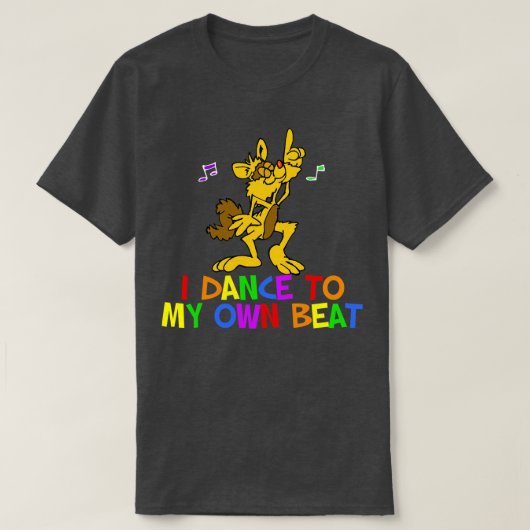 Funky Dancing Cat T-Shirt (Design vorne)