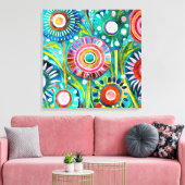 Funky Dandelions Leinwand Art (Insitu (Wohnzimmer))