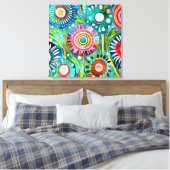 Funky Dandelions Leinwand Art (Insitu (Schlafzimmer))