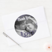 Funky Danke, dass du Sticker mit deinem Foto hochz (Umschlag)