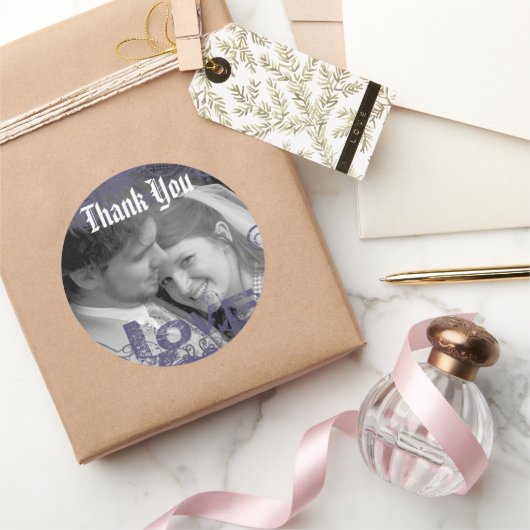 Funky Danke, dass du Sticker mit deinem Foto hochz (Schenken)