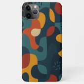 Funky Dark Colors Amorphes Formen Kunstmuster Case-Mate iPhone Hülle (Rückseite)