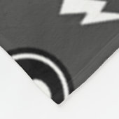 Funky Dark Skull Pattern Fleecedecke (Ecke)
