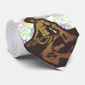 Funky-Déjay-Vektordesign Krawatte (Gerollt)