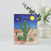 Funky Desert Christmas Postkarte (Stehend Vorderseite)