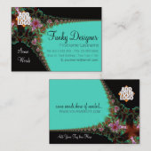 Funky Designer Big Business Card Visitenkarte (Vorne/Hinten)