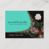 Funky Designer Big Business Card Visitenkarte (Rückseite)