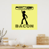 Funky Disco Bacon Poster (Küche)