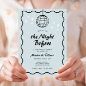 Funky Disco Ball Wave Retro Probe Abendessen Einladung