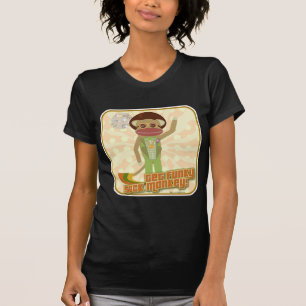 Funky Disco Boogie Sock Monkey erhalten T-Shirt